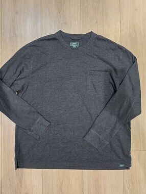 Woolrich Men's XXL Charcoal Heather Long Sleeve Pocket T-Shirt